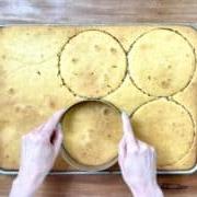 Cut cake with cake rings
