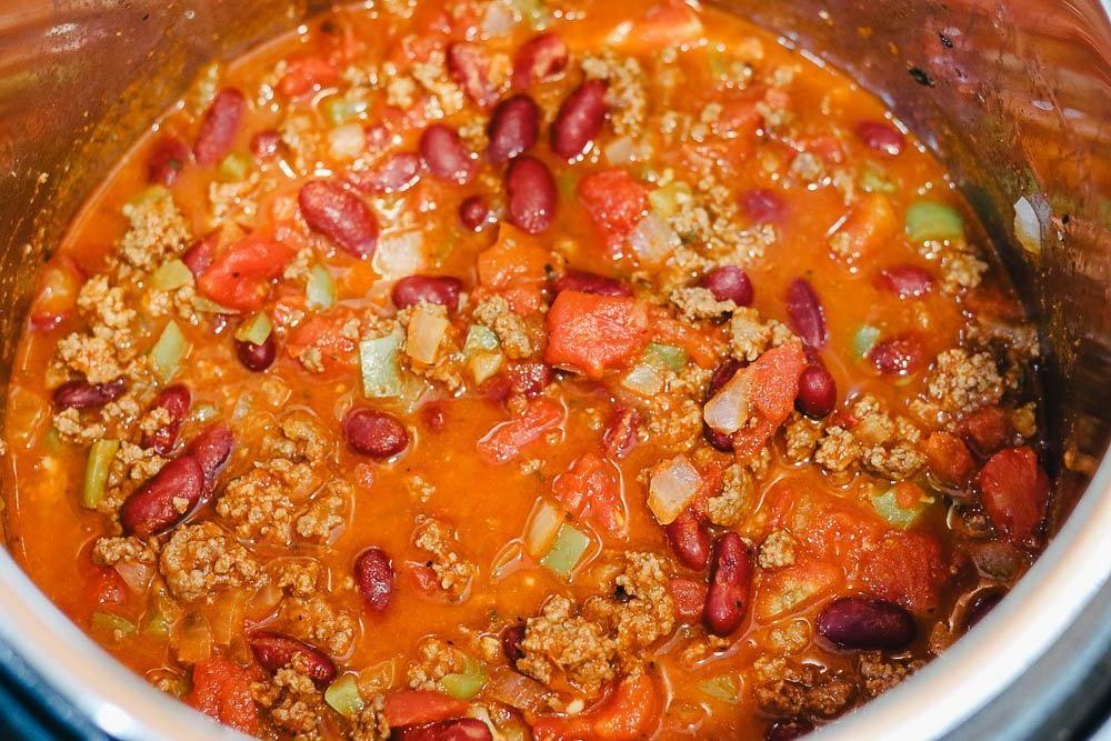 Chili finished in Instant Pot