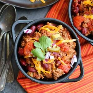 Fast and Easy Beef Chili single serve
