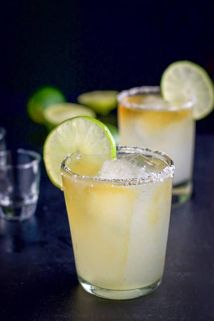 yellow drinks in glasses