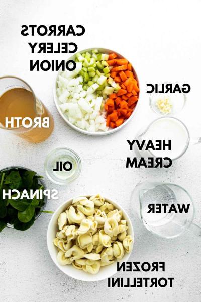 ingredients for instant pot tortellini soup