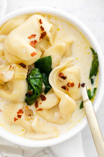 close-up of instant pot soup