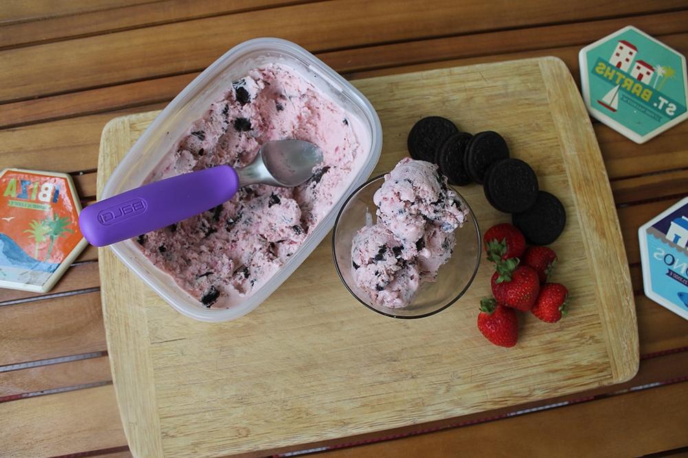 Strawberry Oreo Ice Cream